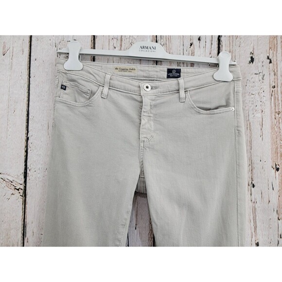 AG 31R Legging Ankle Skinny Jeans Denim Beige Stretch Mid Rise EUC - Picture 2 of 14